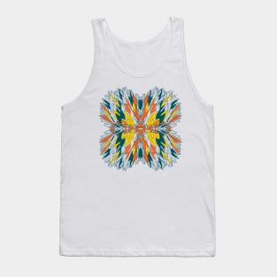 Colorful geometric abstract plant design Tank Top